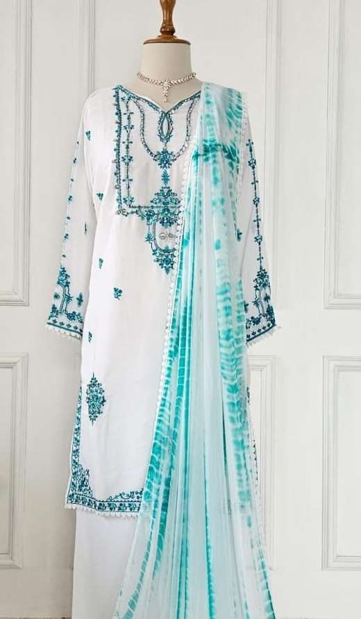 agha noor blue dress Larra main image 0