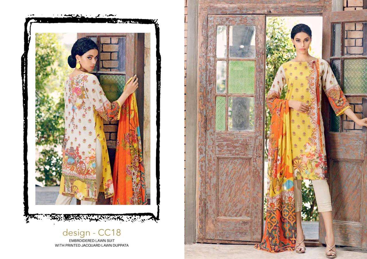 Charizma Combination Embroidered Lawn Collection 2020 Vol 01 CC18