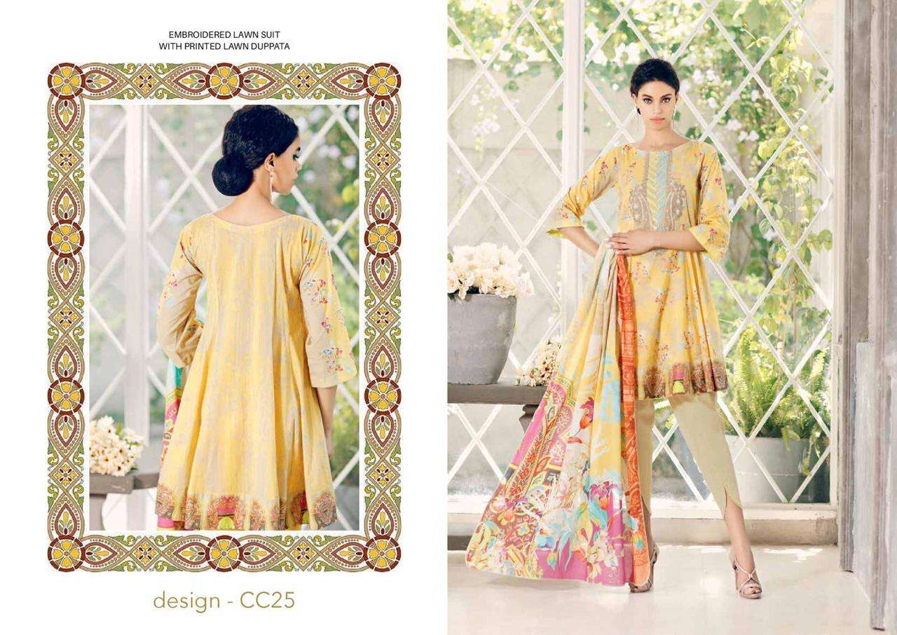 Charizma Combination Embroidered Lawn Collection 2020 Vol 01 CC25