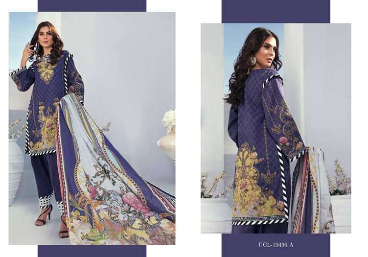 Firdous Urbane Digital Lawn Prints 19496A