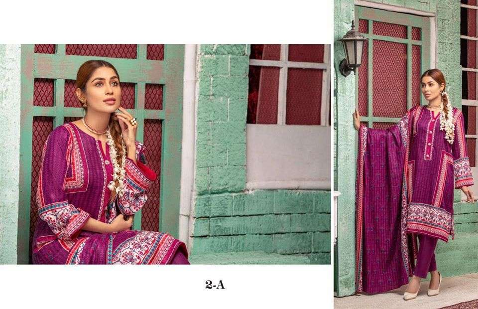 ZS Sahil Printed Lawn Collection 2020 Vol 01 02A