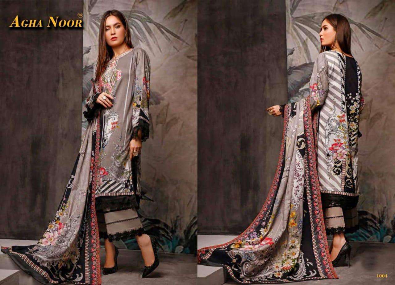 AGHA NOOR LUXURY LAWN COLLECTION - 1004