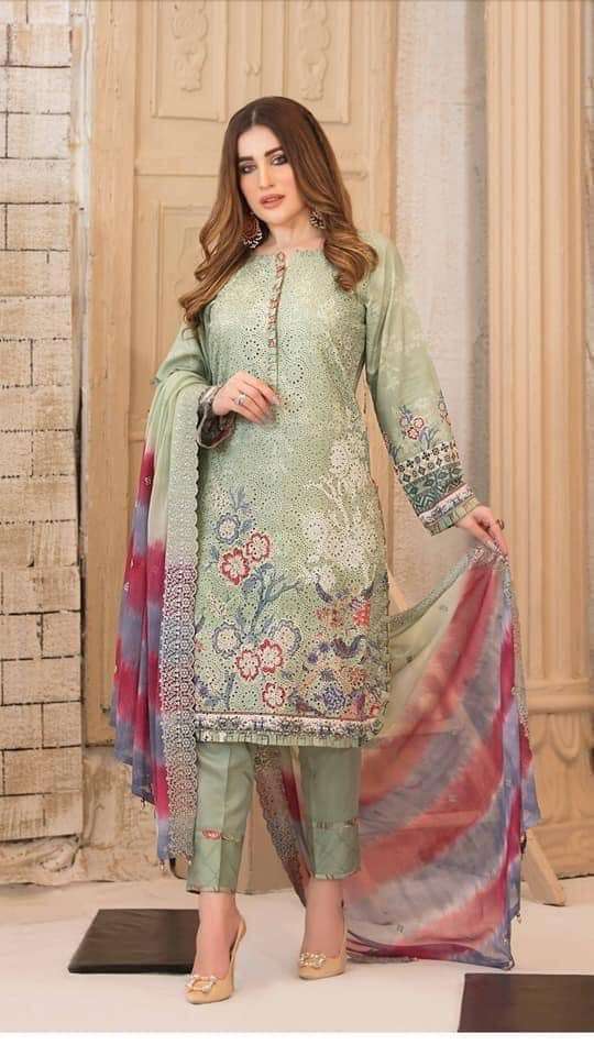 Adella Viscose Schiffli - D-9205