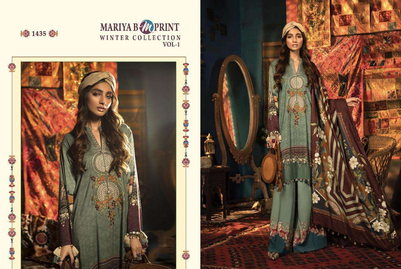 MARIA B M PRINT WINTER COLLECTION  VOL-01 - 1435