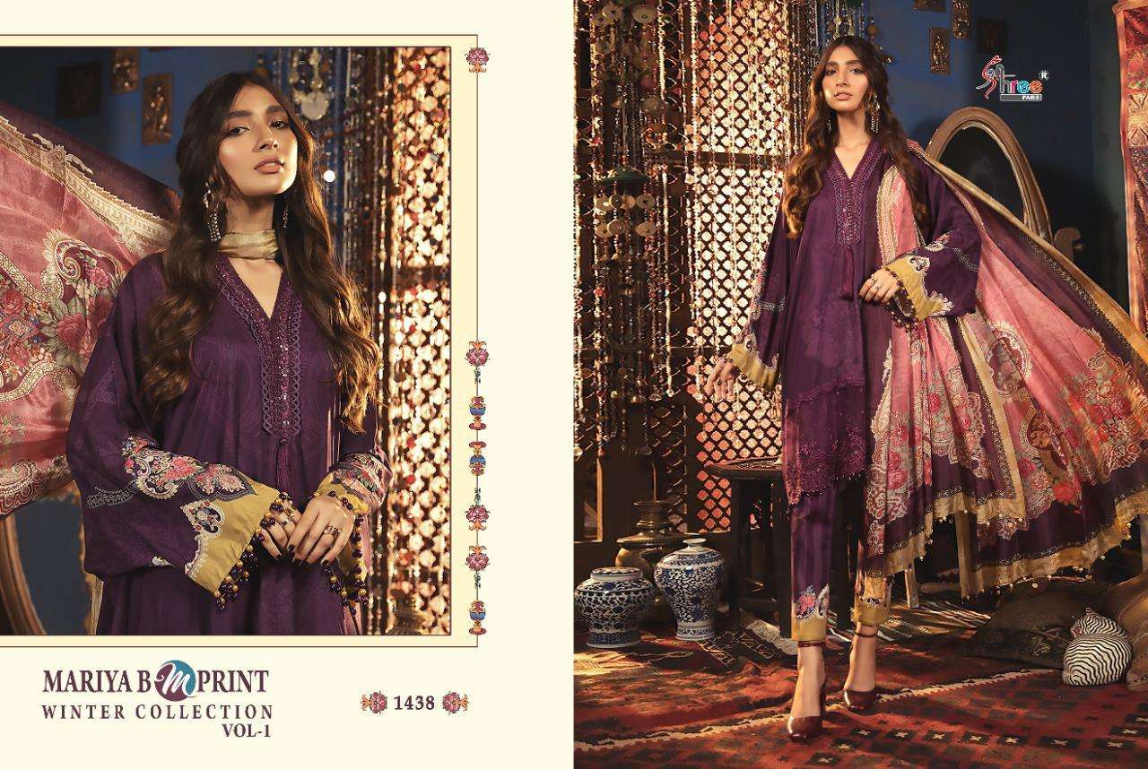 MARIA B M PRINT WINTER COLLECTION  VOL-01 - 1438