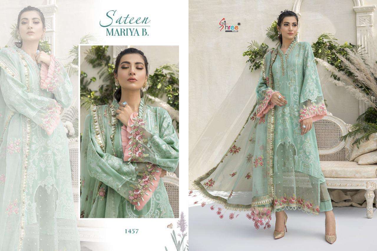 Shree Fabs Sateen Maria B Cotton - 02