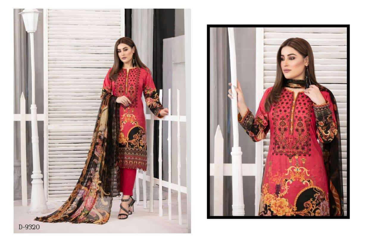  SYBIL VISCOSE EMBROIDERED BY TAWAKKAL - 9320