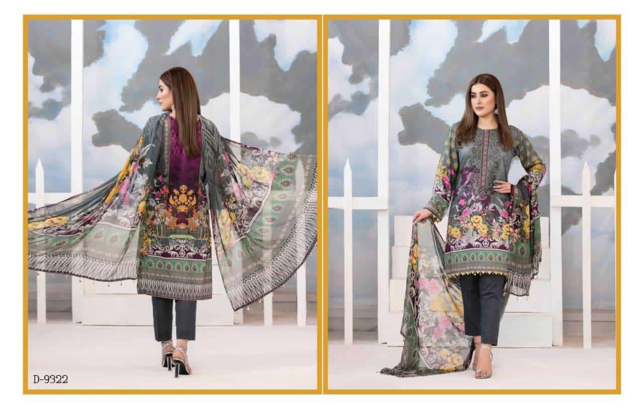  SYBIL VISCOSE EMBROIDERED BY TAWAKKAL - 9321