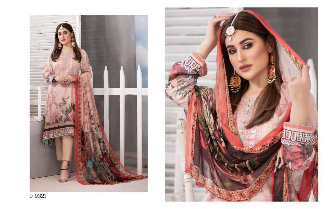  SYBIL VISCOSE EMBROIDERED BY TAWAKKAL - 9323