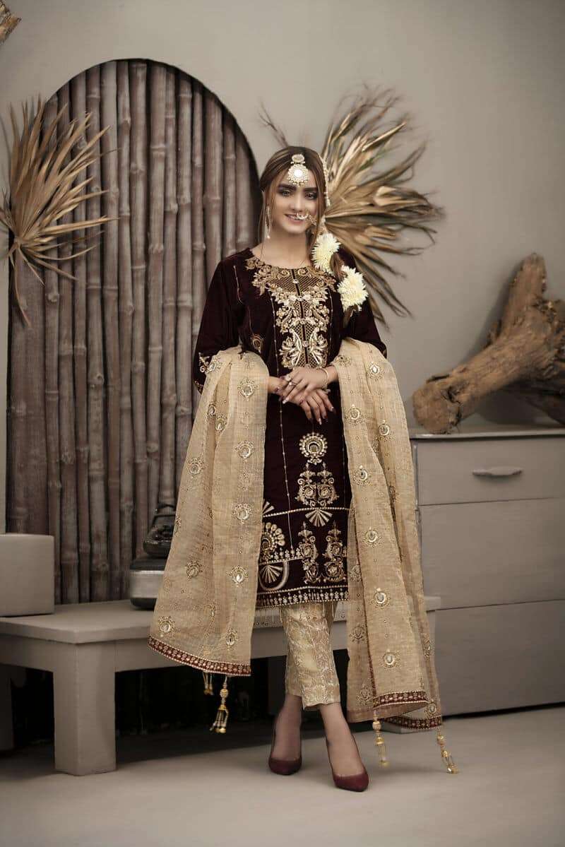 TAWAKKAL VELVET COLLECTION - 9378