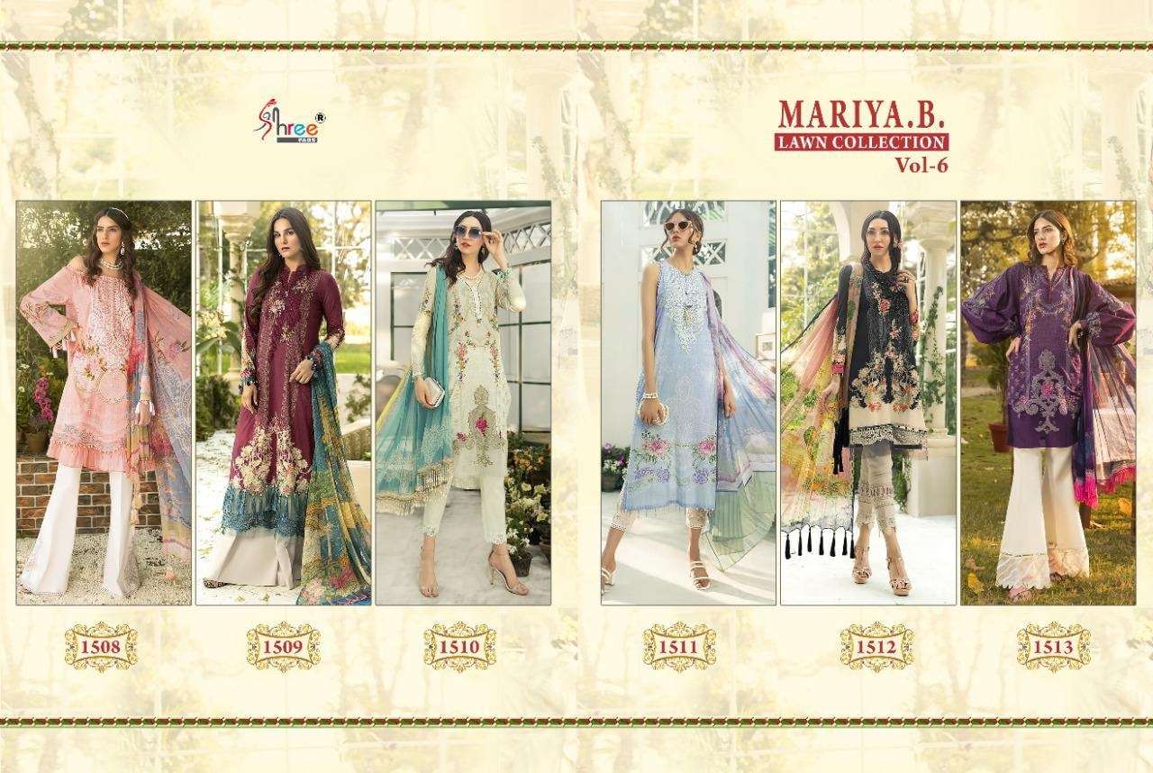 MARIYA B LAWN COLLECTION VOL 6 - 1508-1513(CHIFFON)