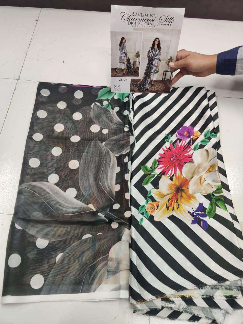 Ravishing Charmuse Silk Digital Printed Collection VOl 3 - 01A