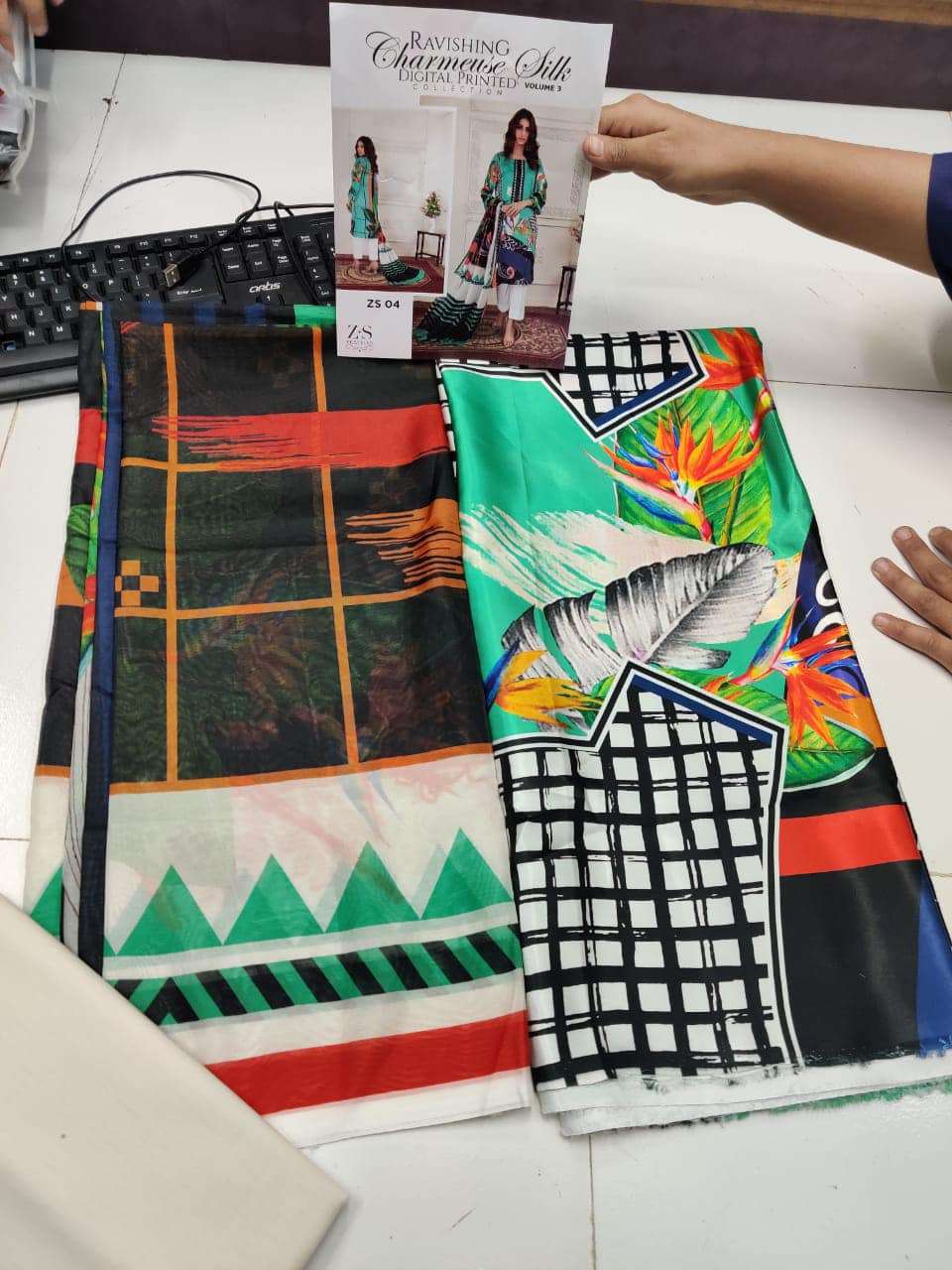 Ravishing Charmuse Silk Digital Printed Collection VOl 3 - 04A