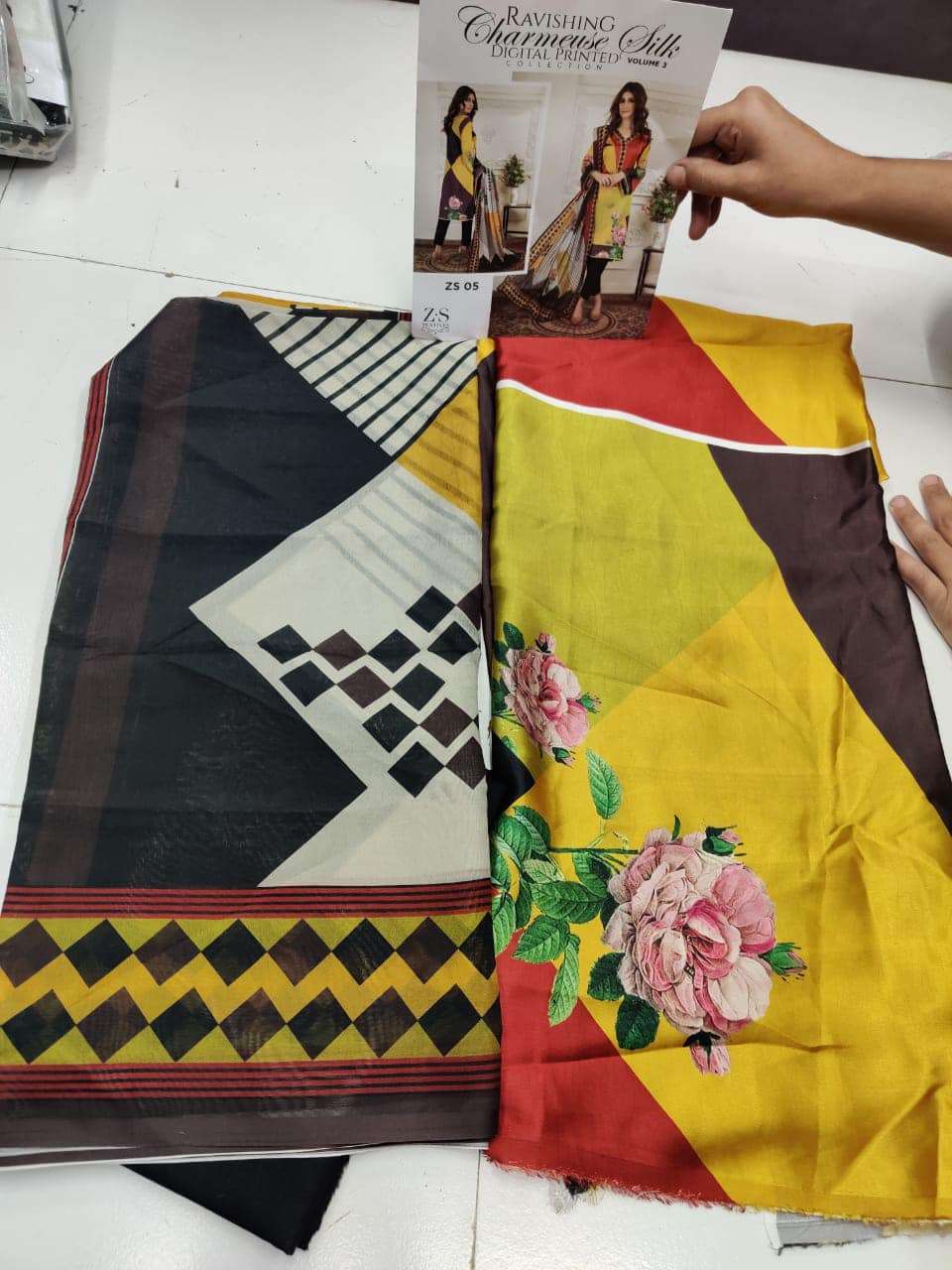 Ravishing Charmuse Silk Digital Printed Collection VOl 3 - 05A