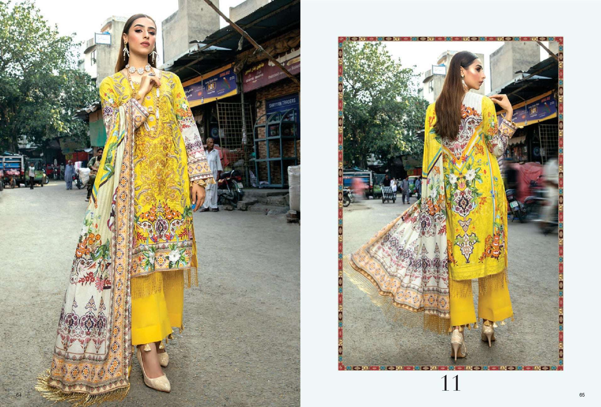  ALZOHAIB Rung Digital Printed Embroidered Lawn Collection 2021 - 11