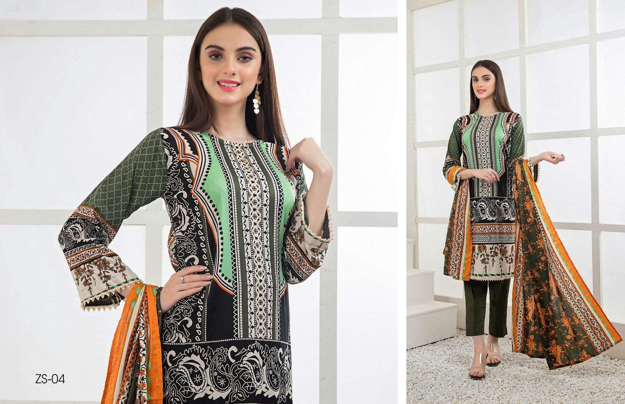 RangReza Printed Lawn Collection 2021 - 04