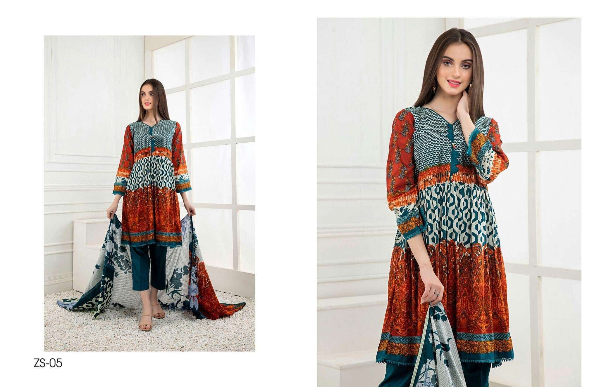 RangReza Printed Lawn Collection 2021 - 05