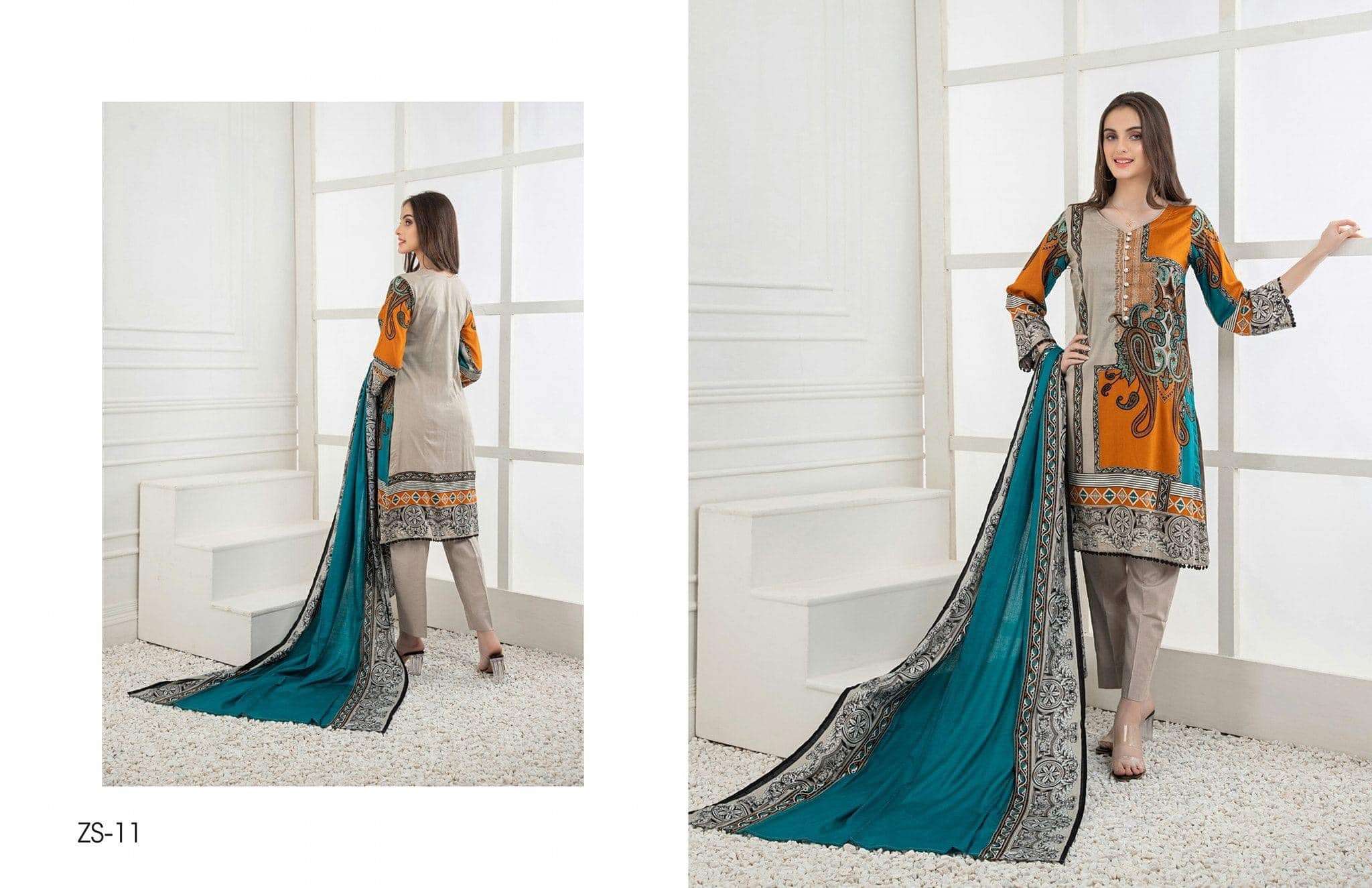 RangReza Printed Lawn Collection 2021 - 11