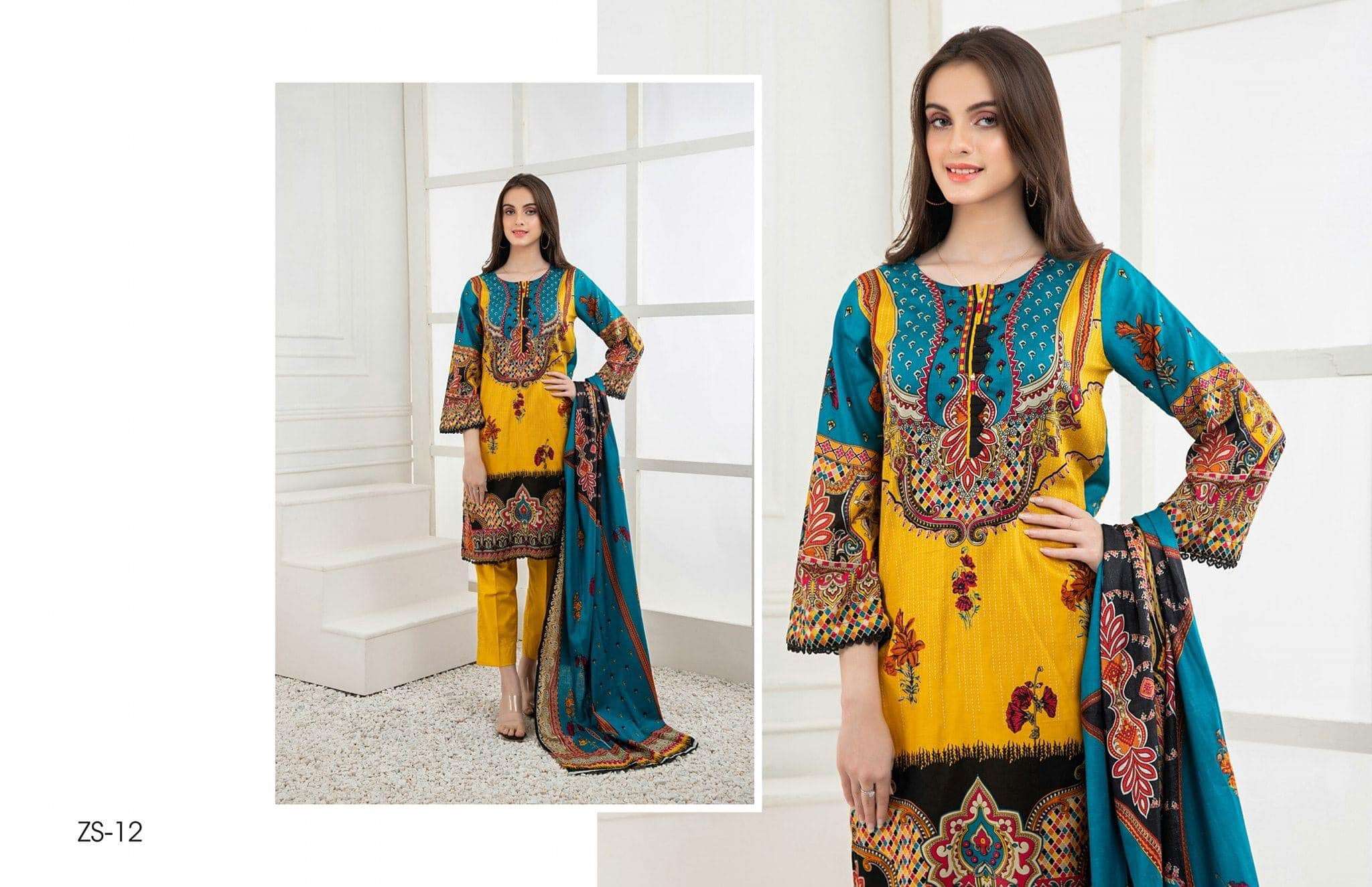 RangReza Printed Lawn Collection 2021 - 12