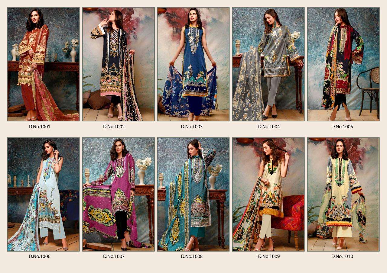 ZARA KHAN KARACHI COTTON - 1001 - 1010