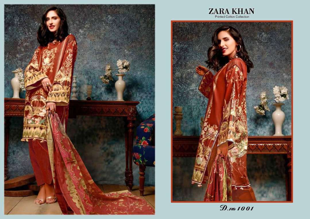 ZARA KHAN KARACHI COTTON - 1001