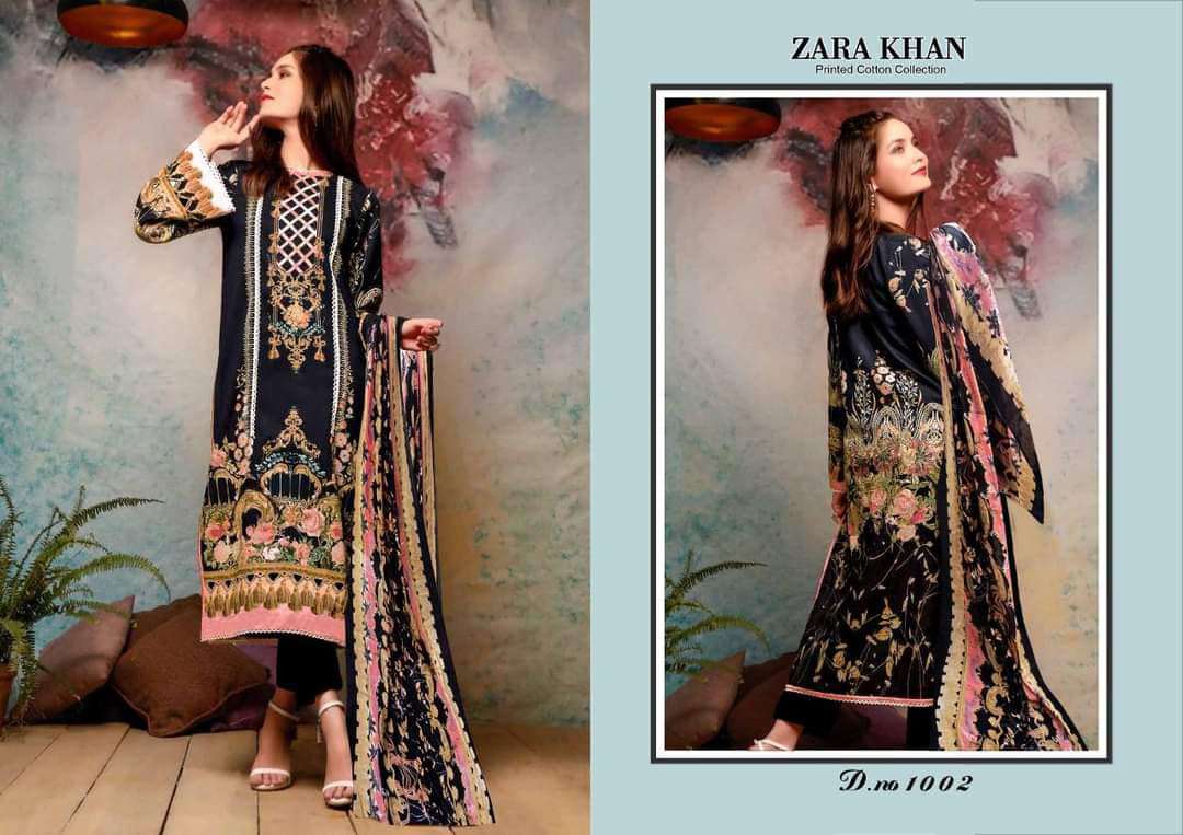 ZARA KHAN KARACHI COTTON - 1002