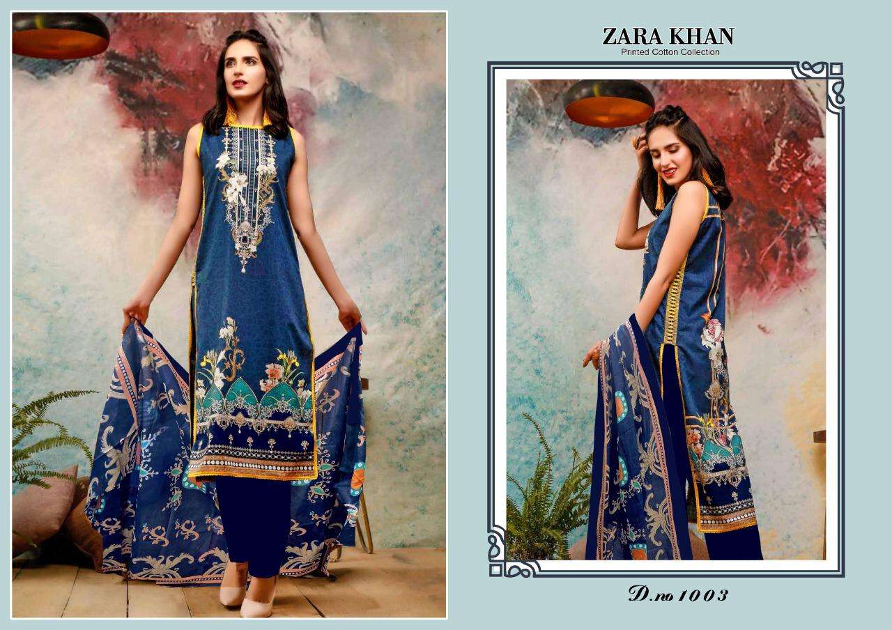ZARA KHAN KARACHI COTTON - 1003