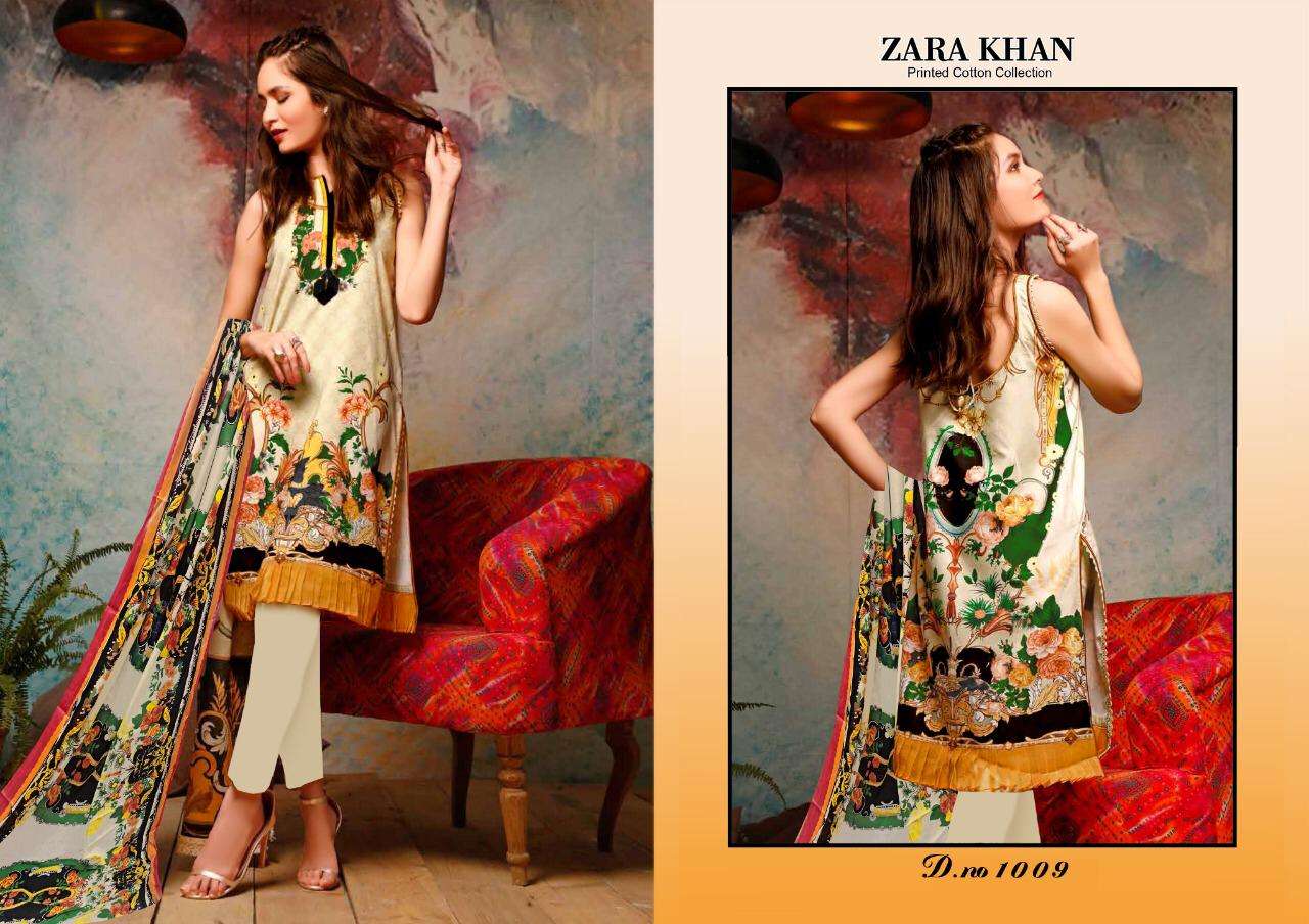 ZARA KHAN KARACHI COTTON - 1009