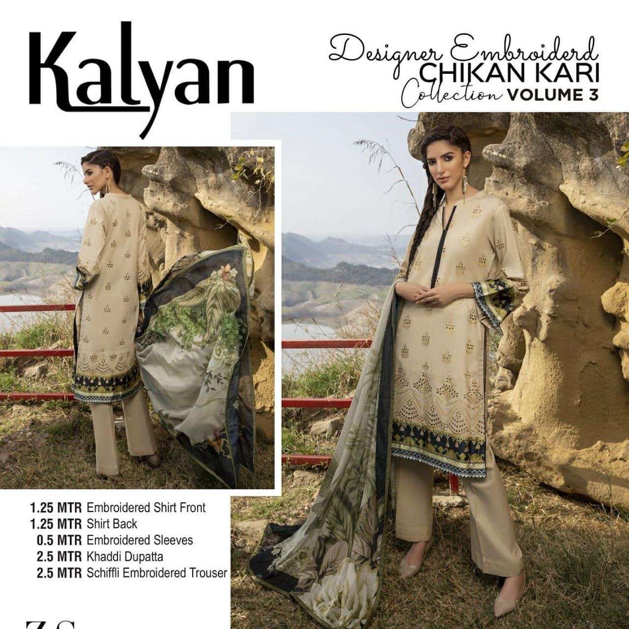  KALYAN Chikankari Collection Vol 3 by Z.S Textiles - ZS 07