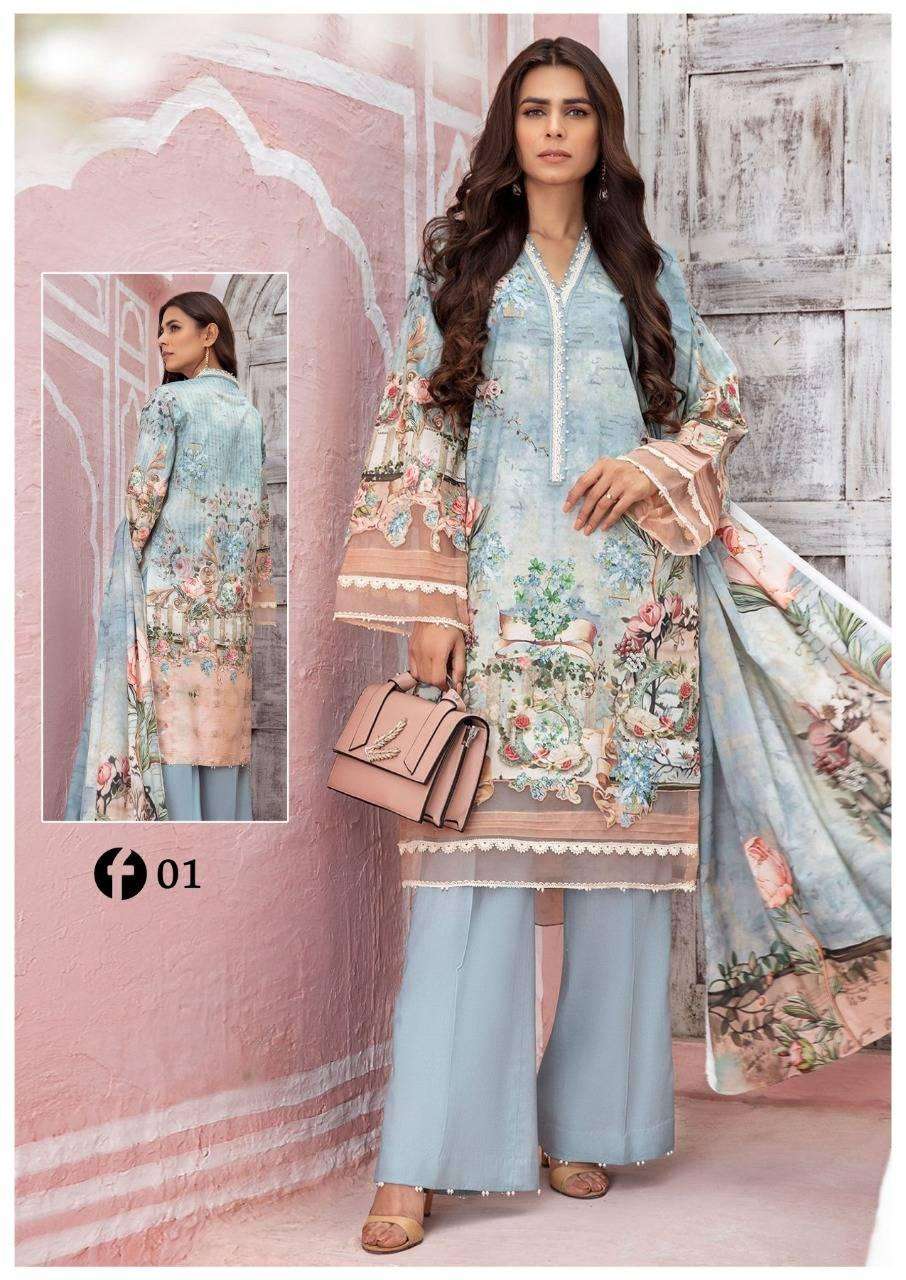  FIRDOUS URBANE LUXURY LAWN COLLECTION  - 01