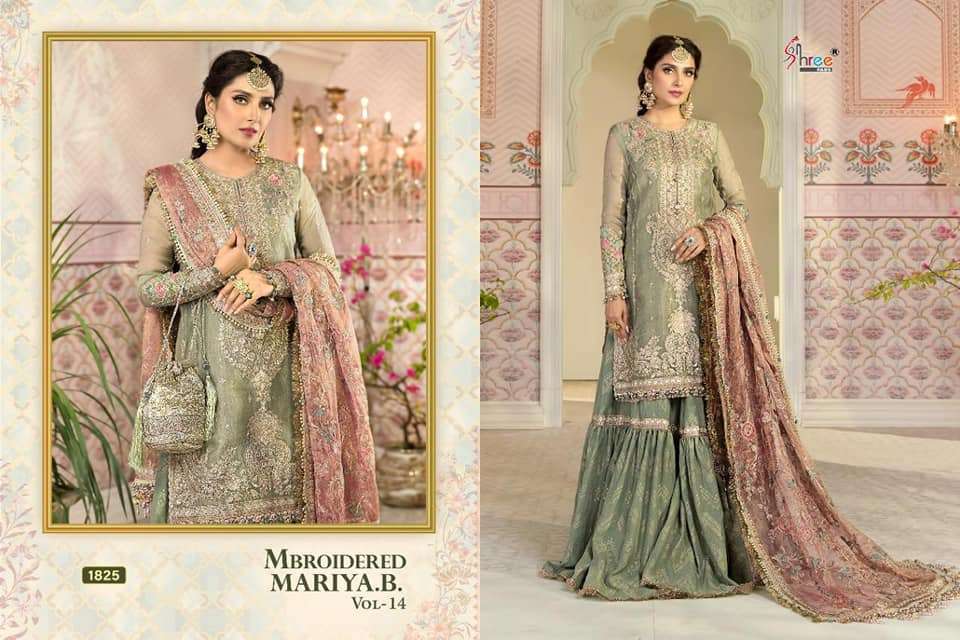  Mbroidered Mariya b Vol 14 Shree Fab - 1825