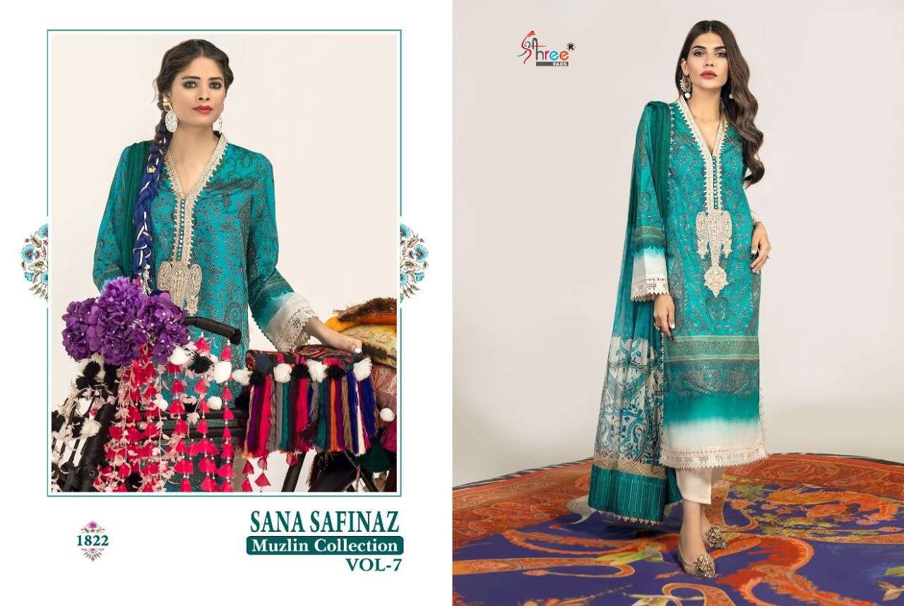 sana safinaz muslin collection vol 7 - 1822