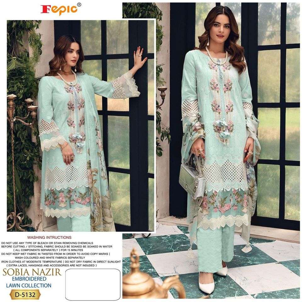 Fepic  sobia nazir embroidered - 5132
