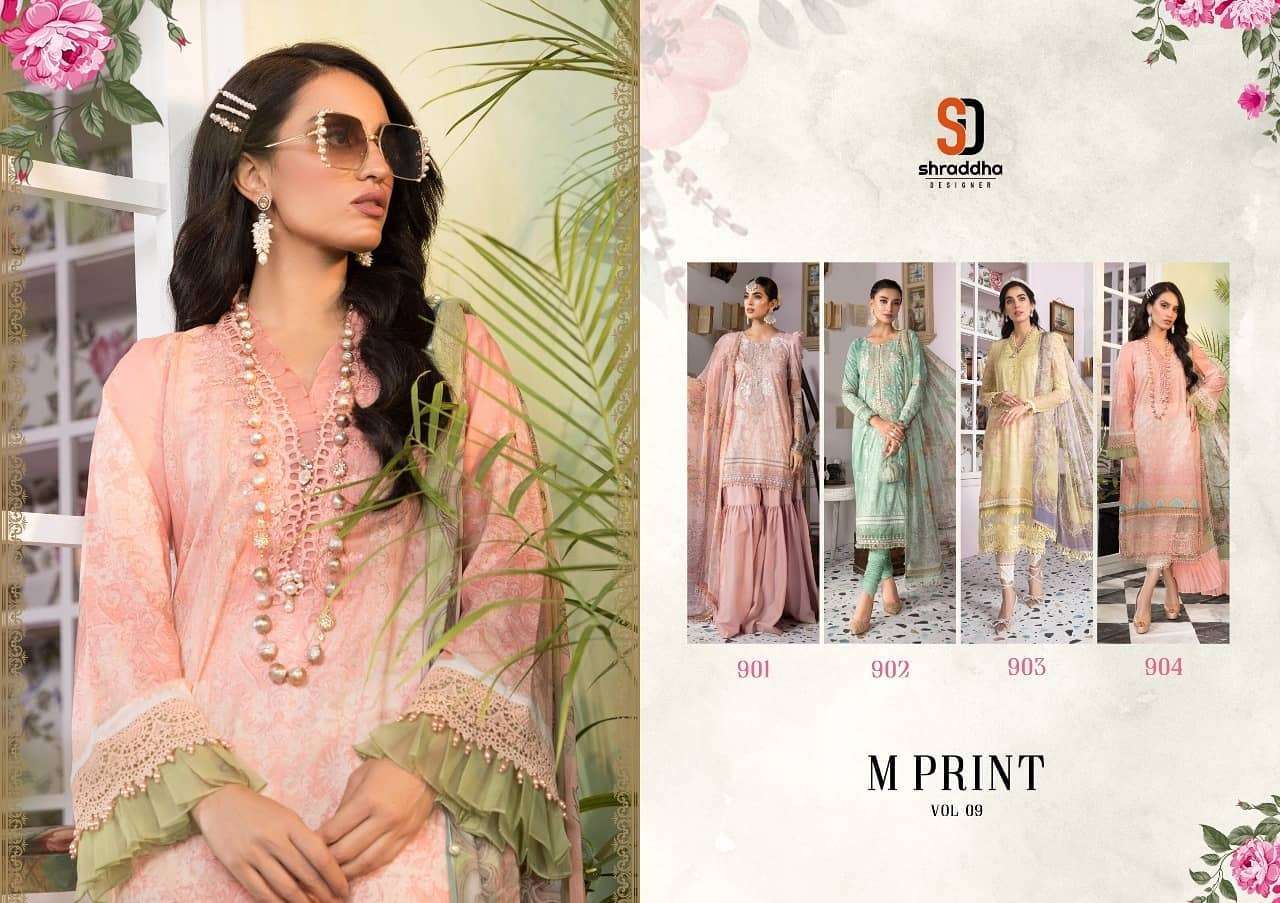 Shraddha M Print Vol 9 - 901-904(CHIFFON)