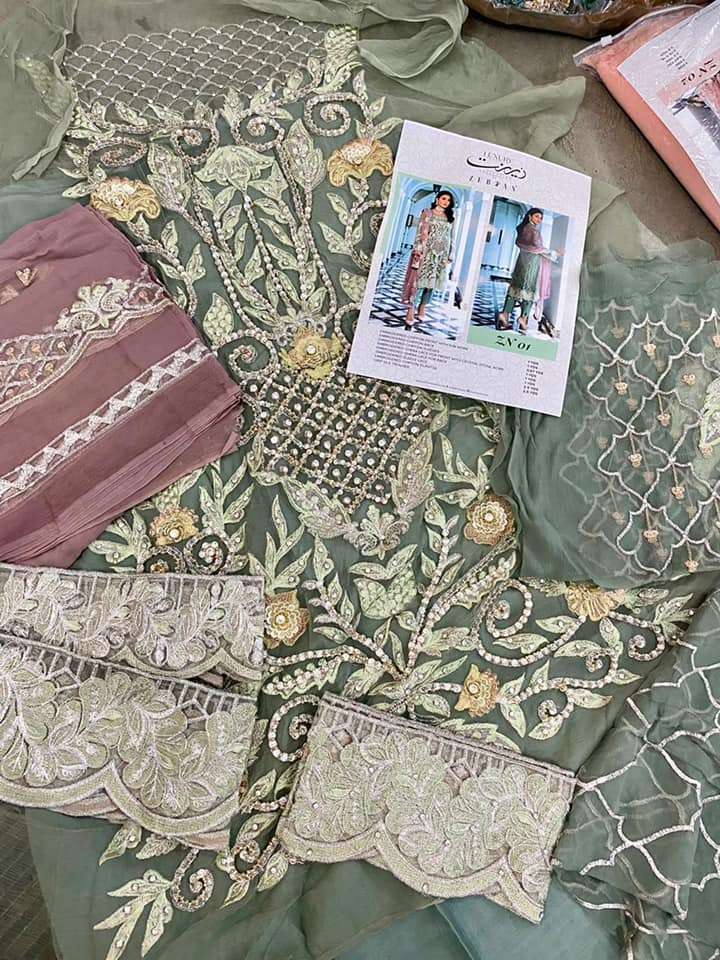  Zeenat By Zebtan Luxury Chiffon - 01A