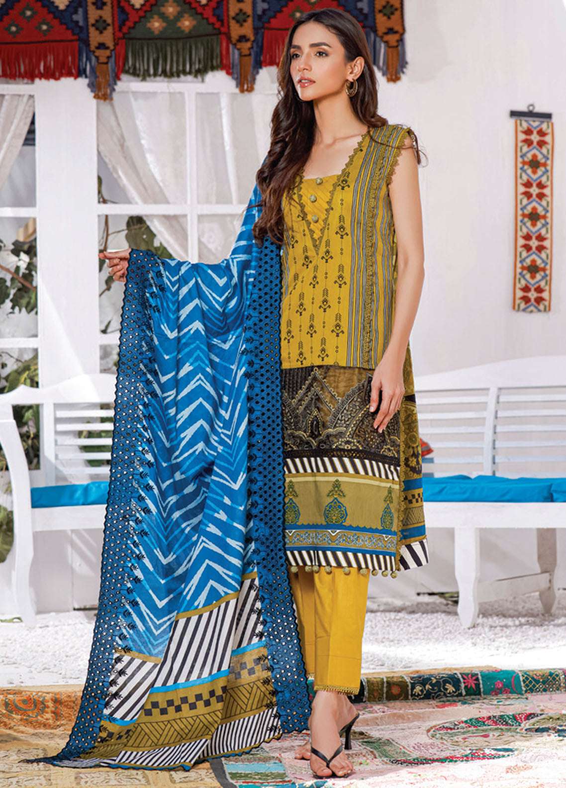 Mahnoor Chikankari | Cutwork Collection by ALZOHAIB - 02