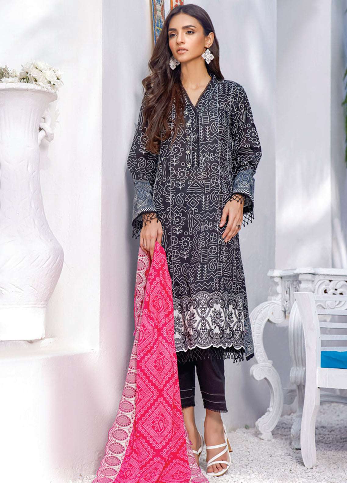 Mahnoor Chikankari | Cutwork Collection by ALZOHAIB - 04