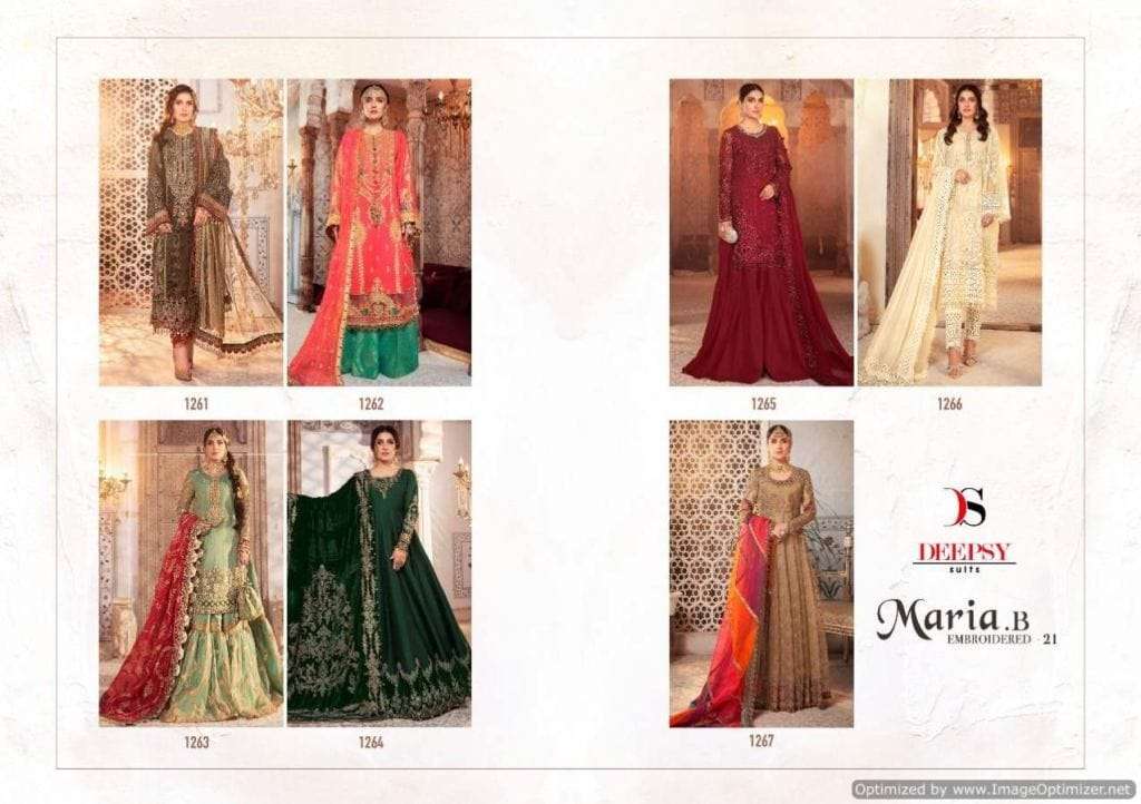 Deepsy Maria B Embroidered  vol 21 - 1261-67