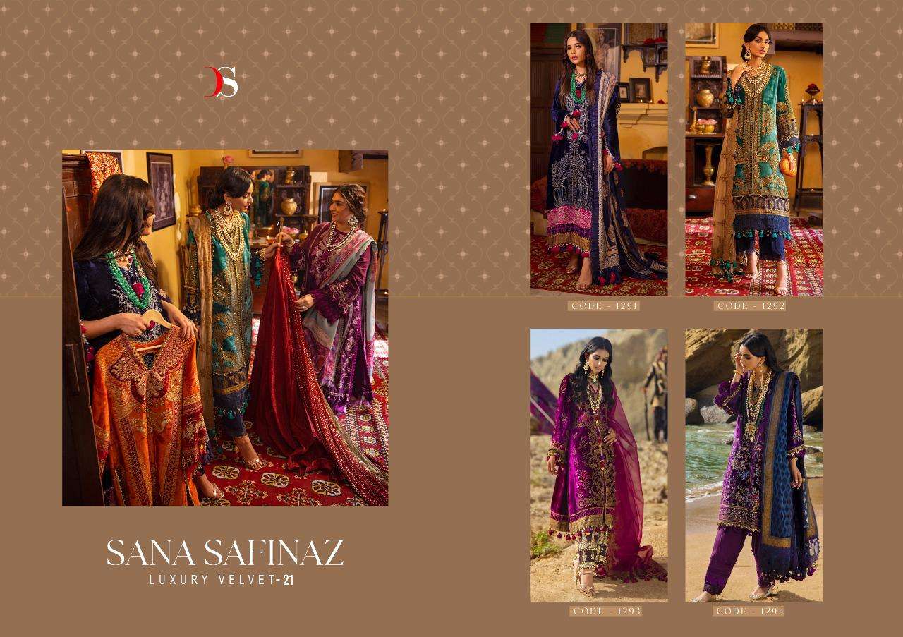  Deepsy Sana Safinaz Luxury Velvet-21 - 1291-1294