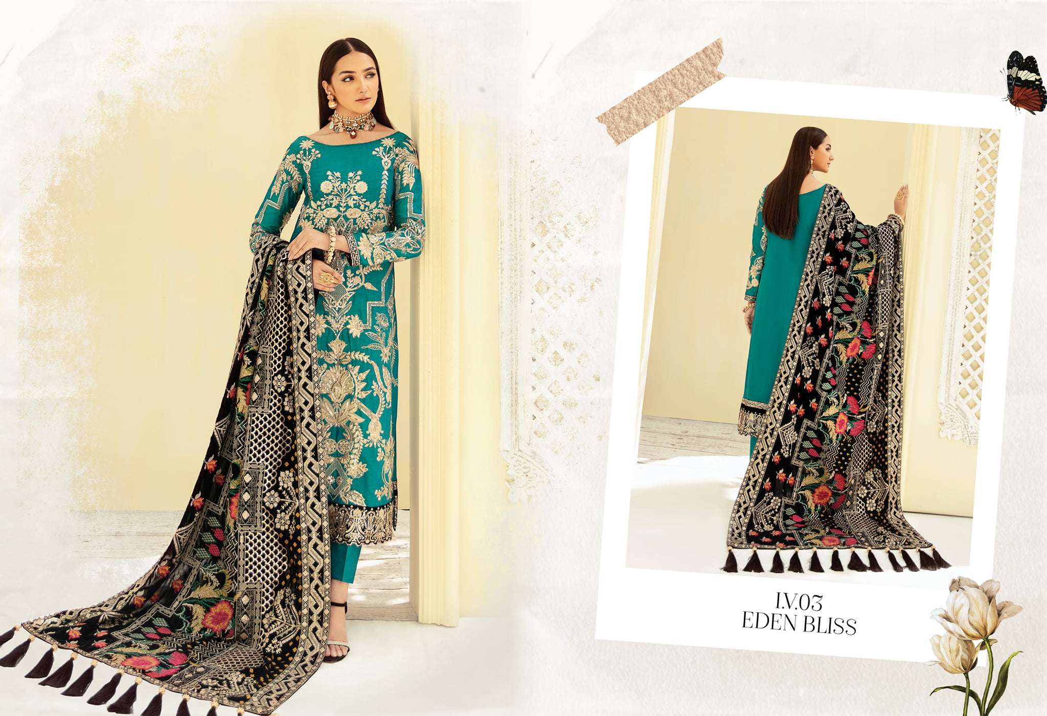Imrozia La-Heritage Festive Velvet Collection - I.V.03