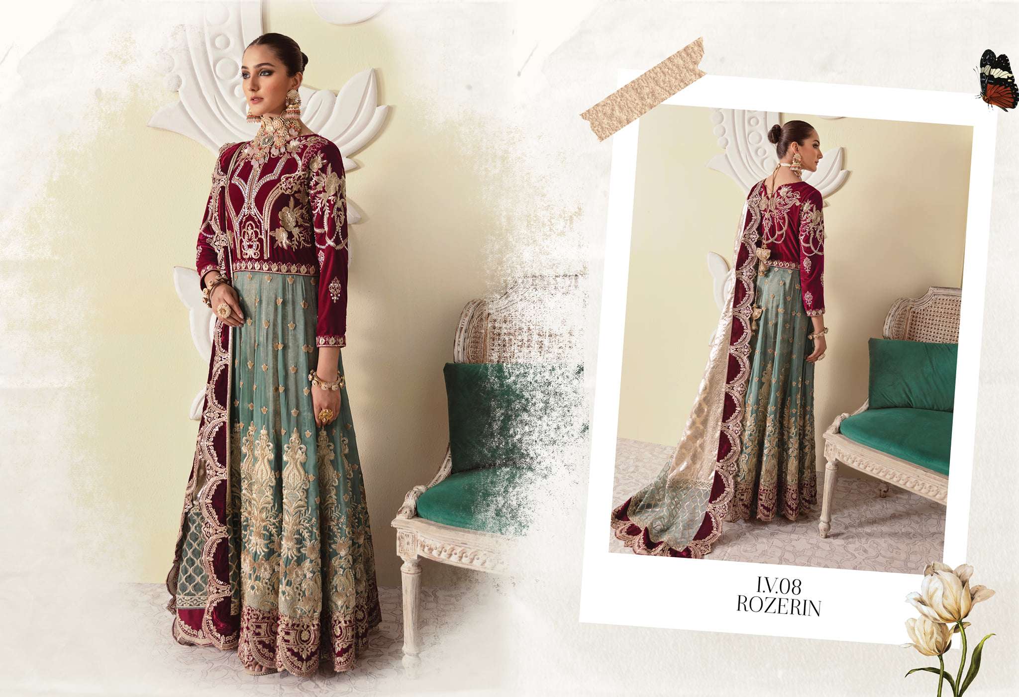 Imrozia La-Heritage Festive Velvet Collection - I.V.08