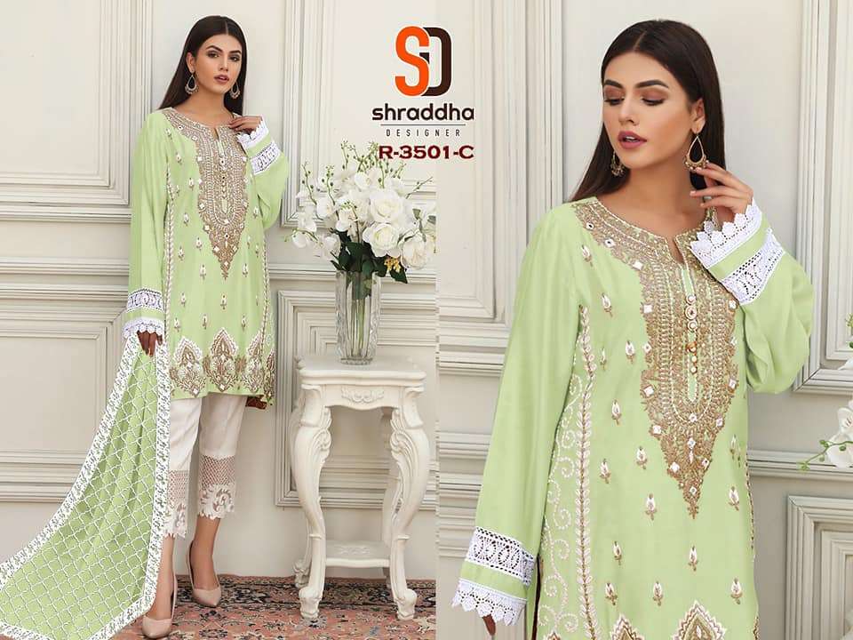  SHRADDHA DESIGNERS ANAYA LAWN -3501C
