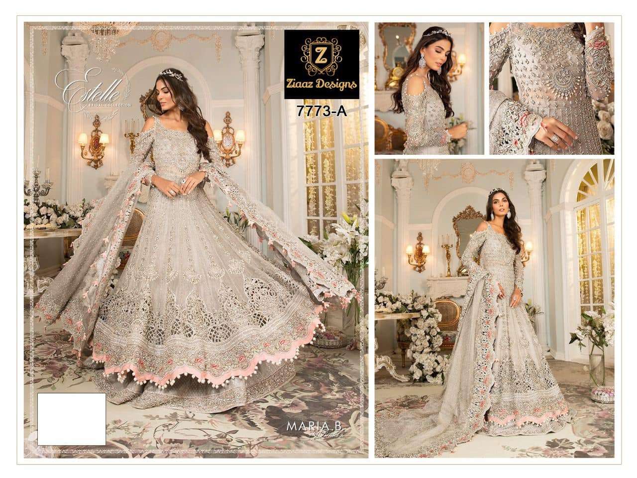 Ziaas 7773 Grey Gown