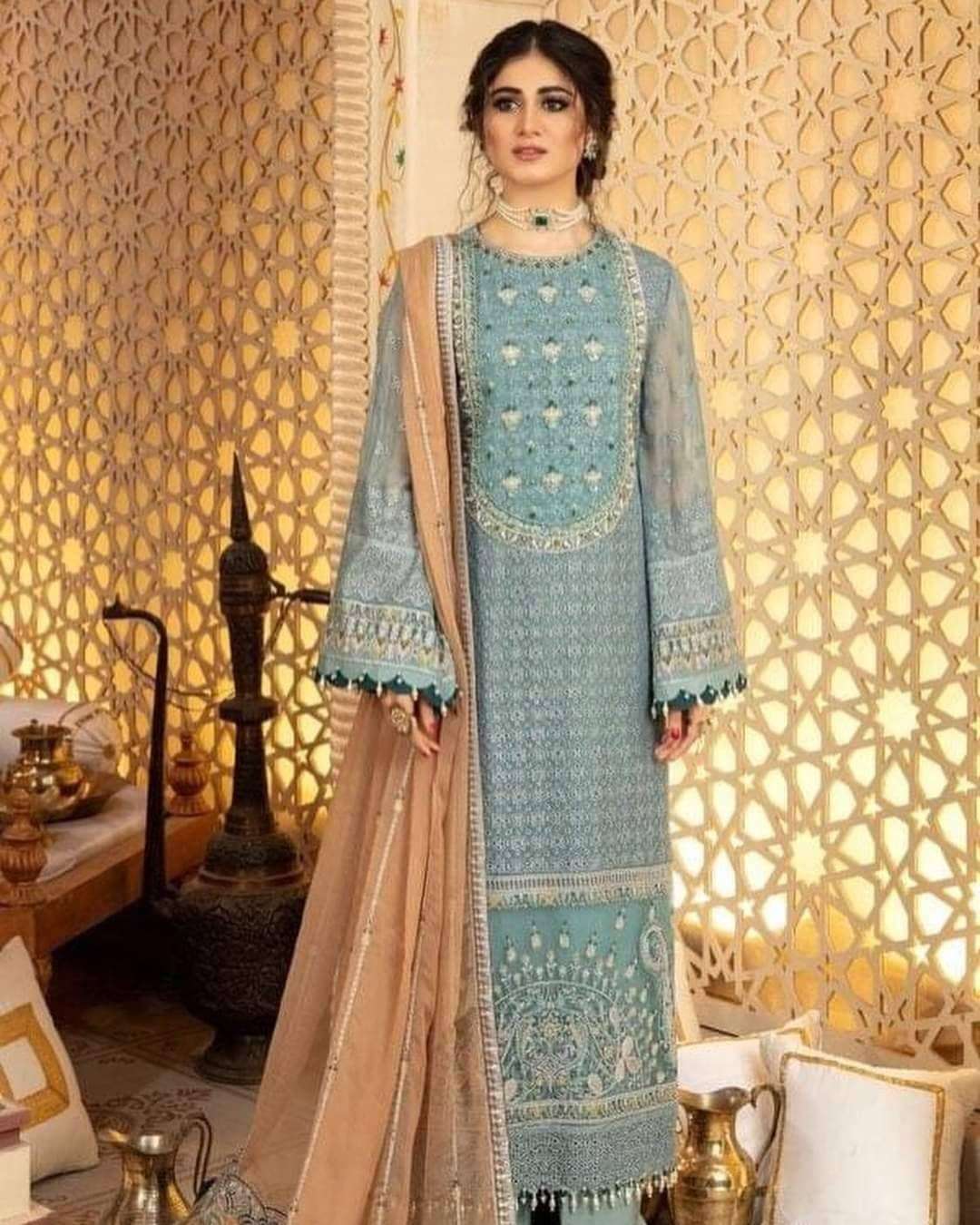  Adan Libas Ravia Schhiffli Embroidered Collection - 06