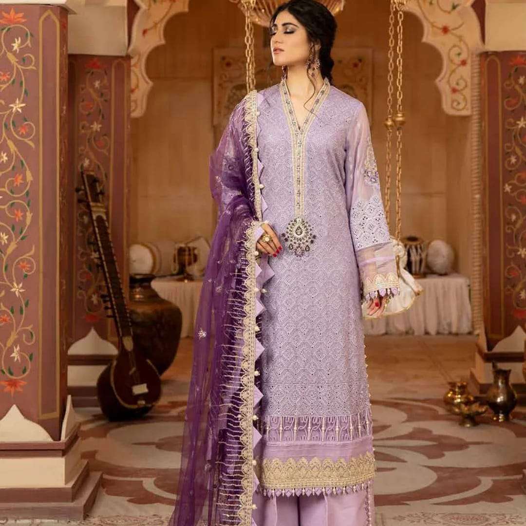  Adan Libas Ravia Schhiffli Embroidered Collection - 07