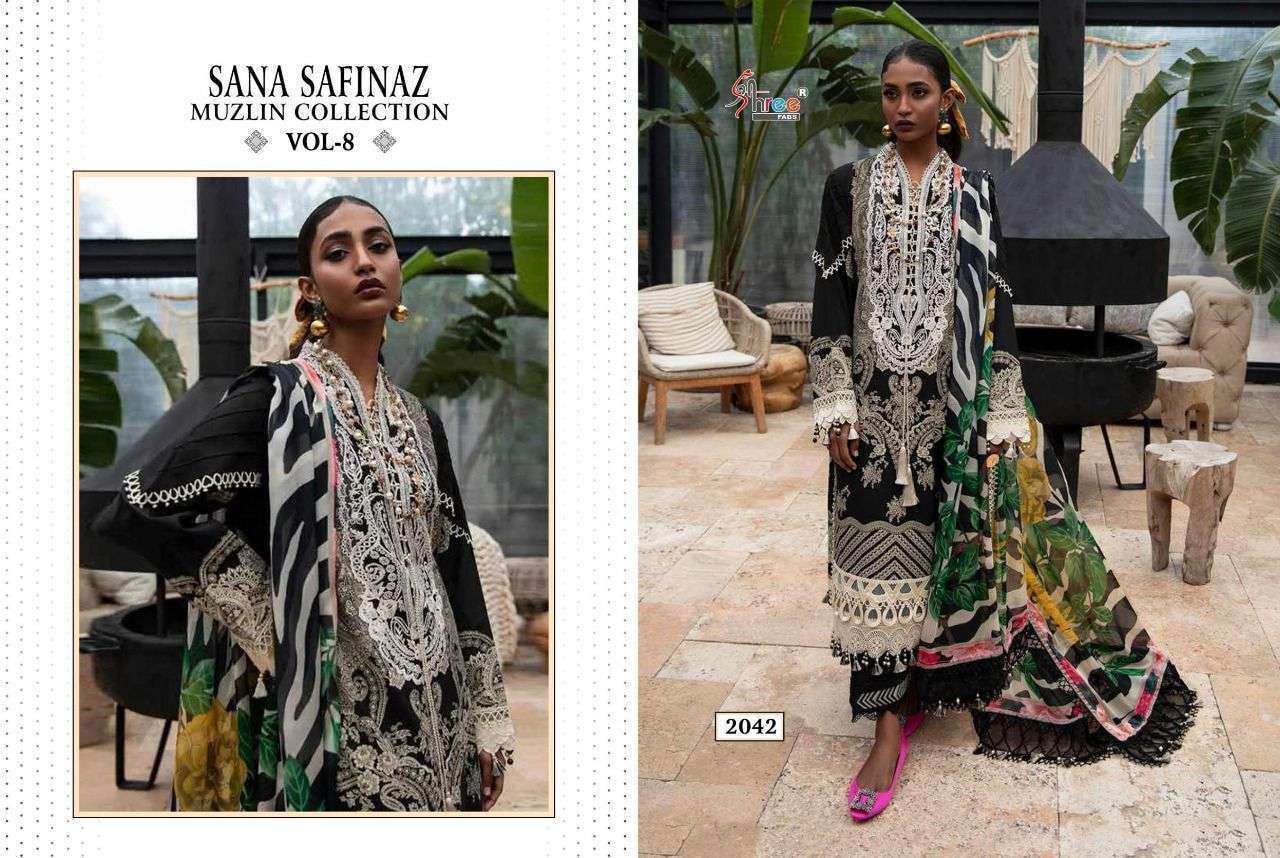  SANA SAFINAZ MUZLIN COLLECTION VOL 8 -2042