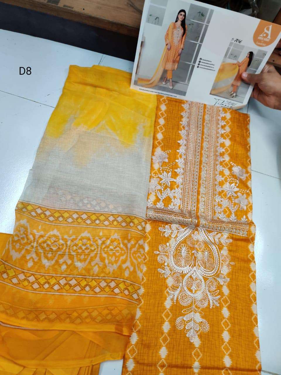 Tawakkal Amna Sohail Titania Embroidered Lawn 2022 - 07