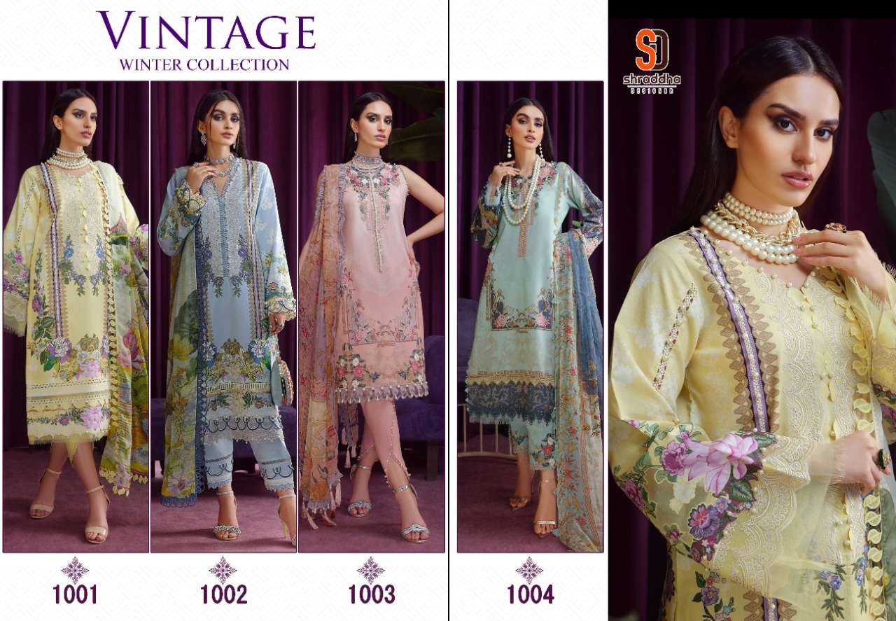  Shraddha Vintage Winter Collection - 1001-1004