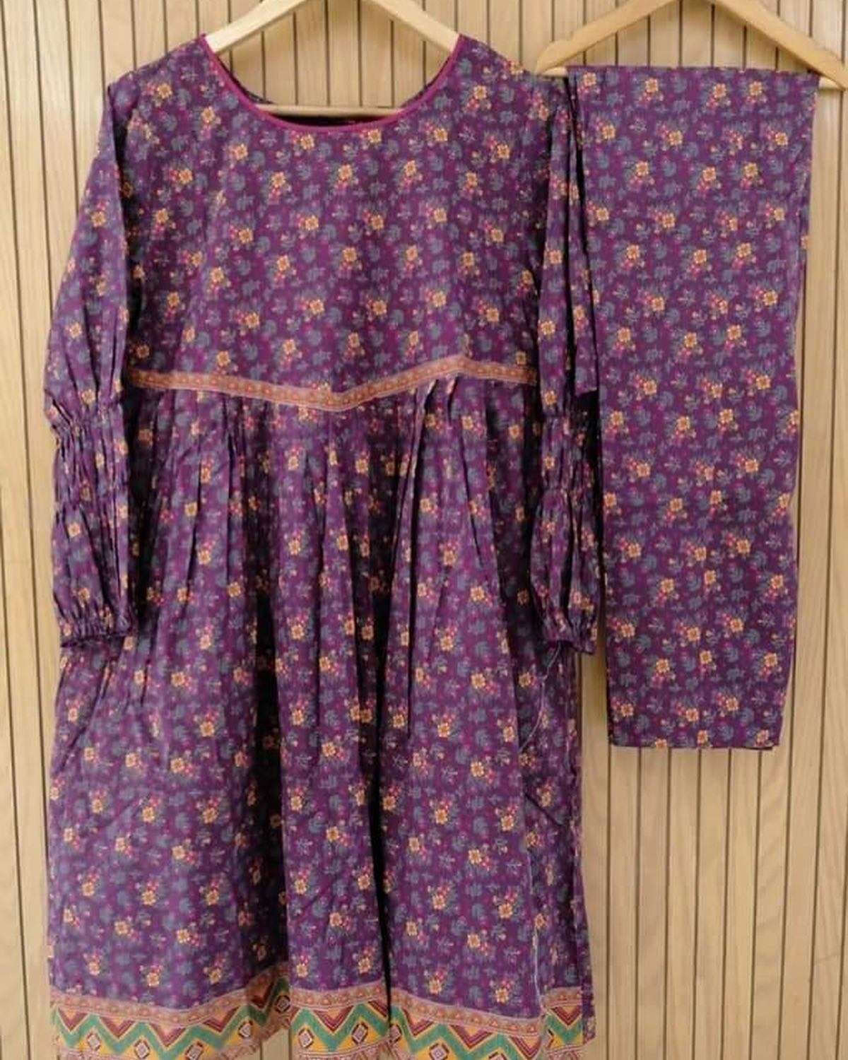  Zaina by Tawakkal stitched Lawn 2 Piece - 1A