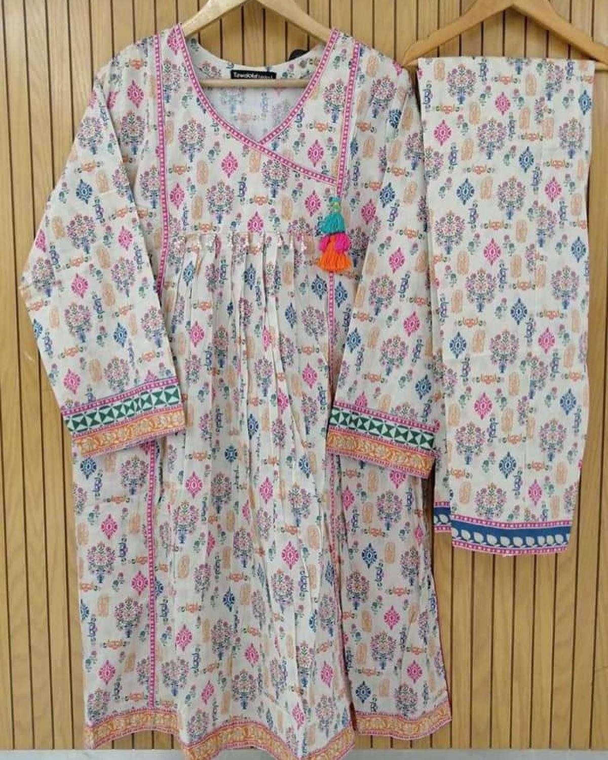  Zaina by Tawakkal stitched Lawn 2 Piece - 4A